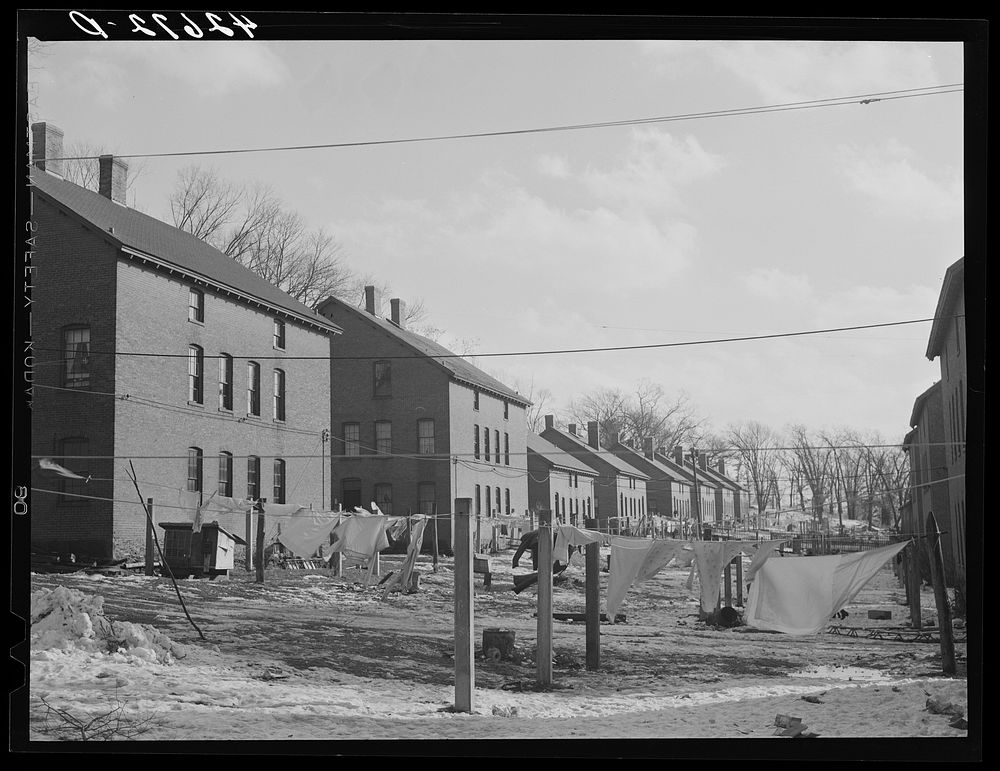 Company houses in Ashton, Rhode Island. Sourced from the Library of Congress.