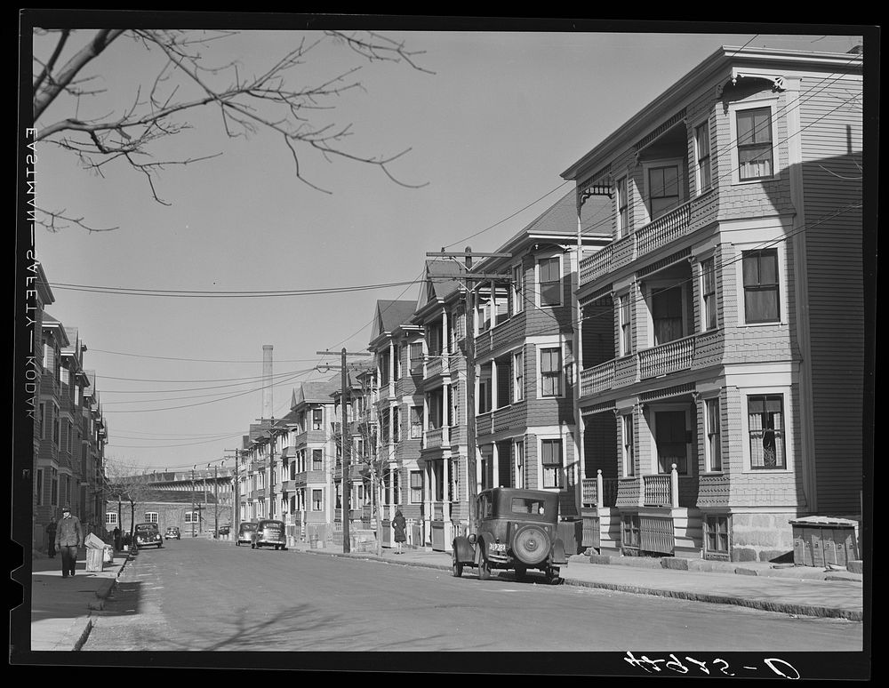 Street in New Bedford, Massachusetts. Sourced from the Library of Congress.