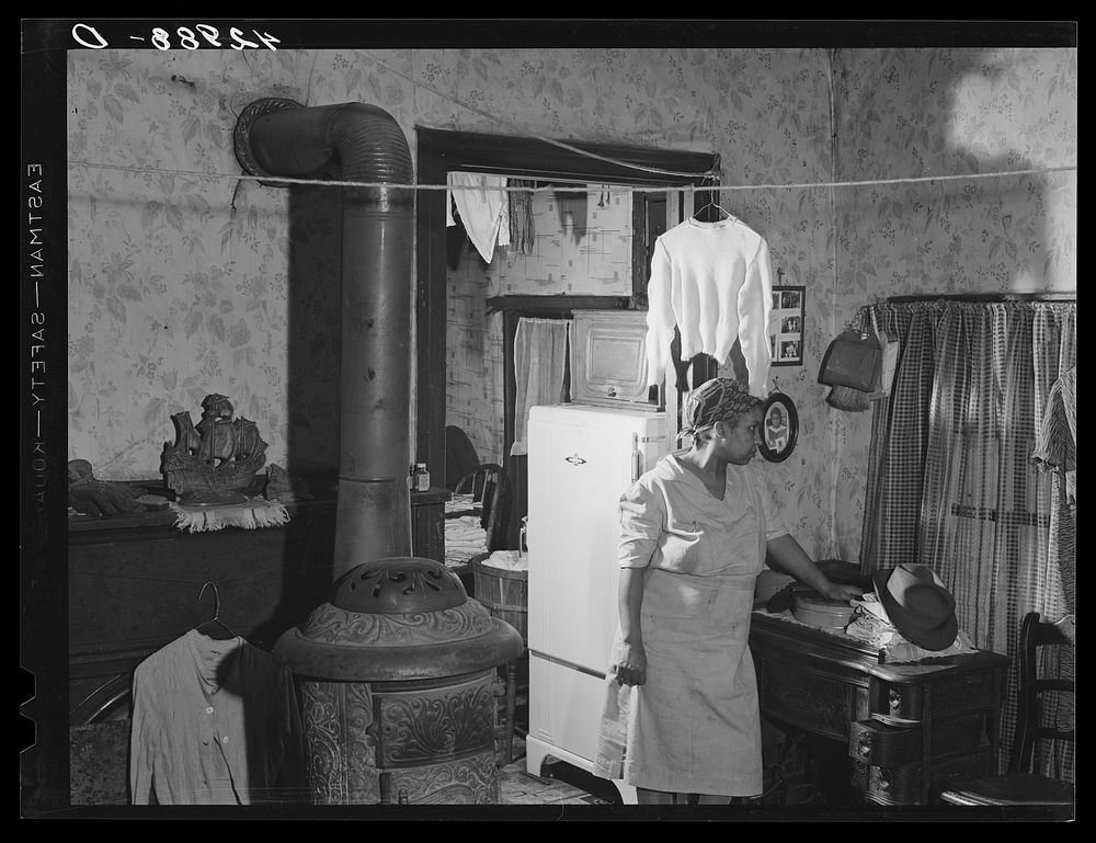 House occupied by  family in slum area of New Brighton, Pennsylvania. Sourced from the Library of Congress.
