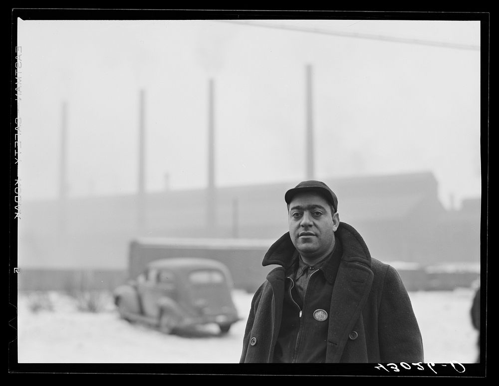 [Untitled photo, possibly related to: At the steel plant in Midland, Pennsylvania]. Sourced from the Library of Congress.