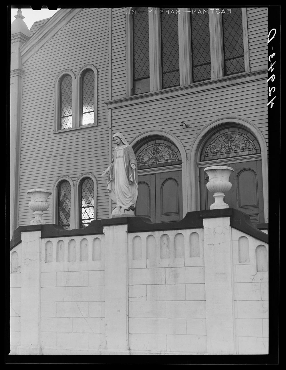 Madonna in front of church. New Bedford, Massachusetts. Sourced from the Library of Congress.