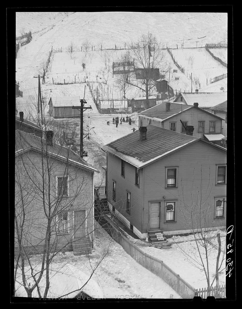Houses in Aliquippa, Pennsylvania. Sourced from the Library of Congress.