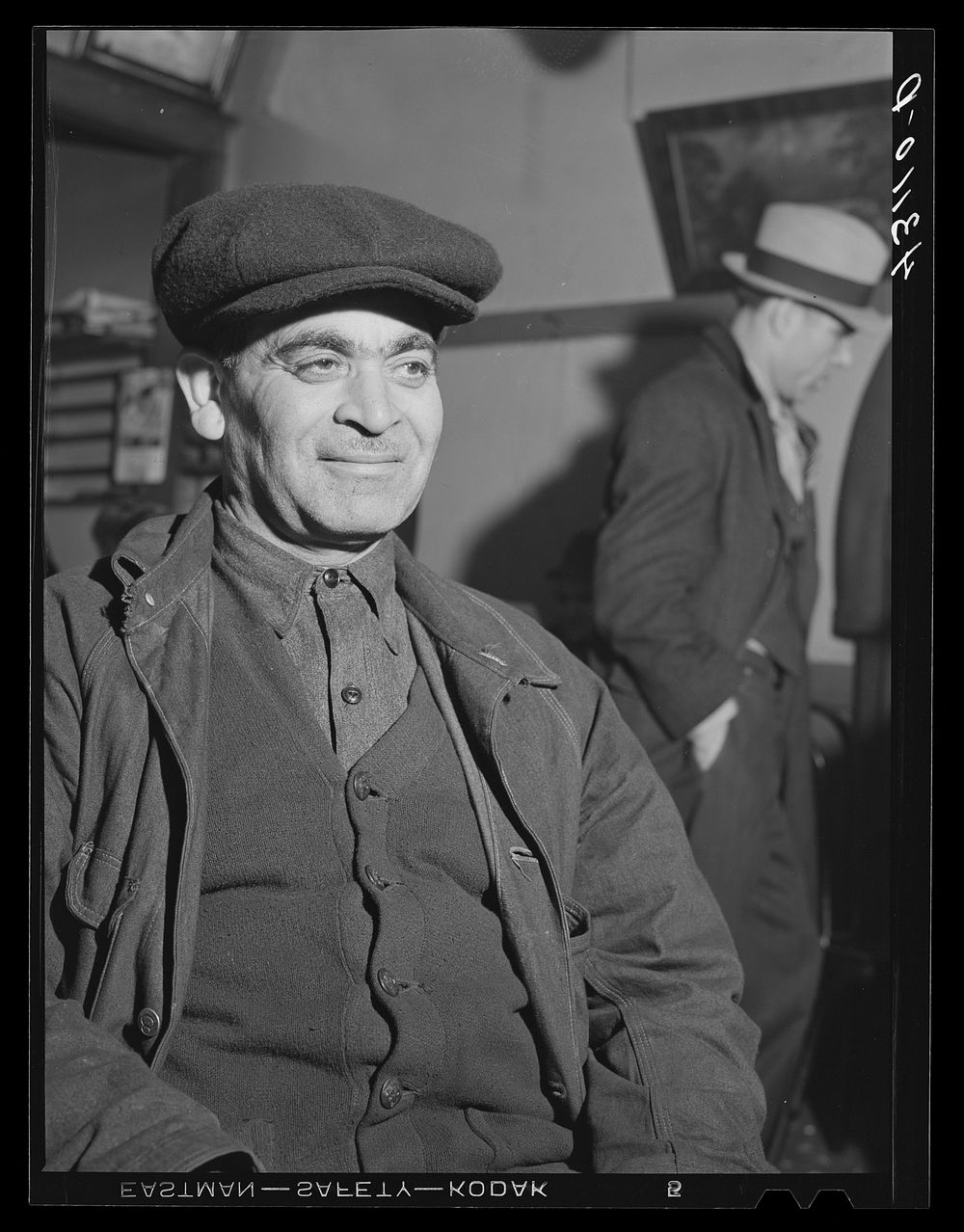 A Greek steelworker in Aliquippa, Pennsylvania. Sourced from the Library of Congress.
