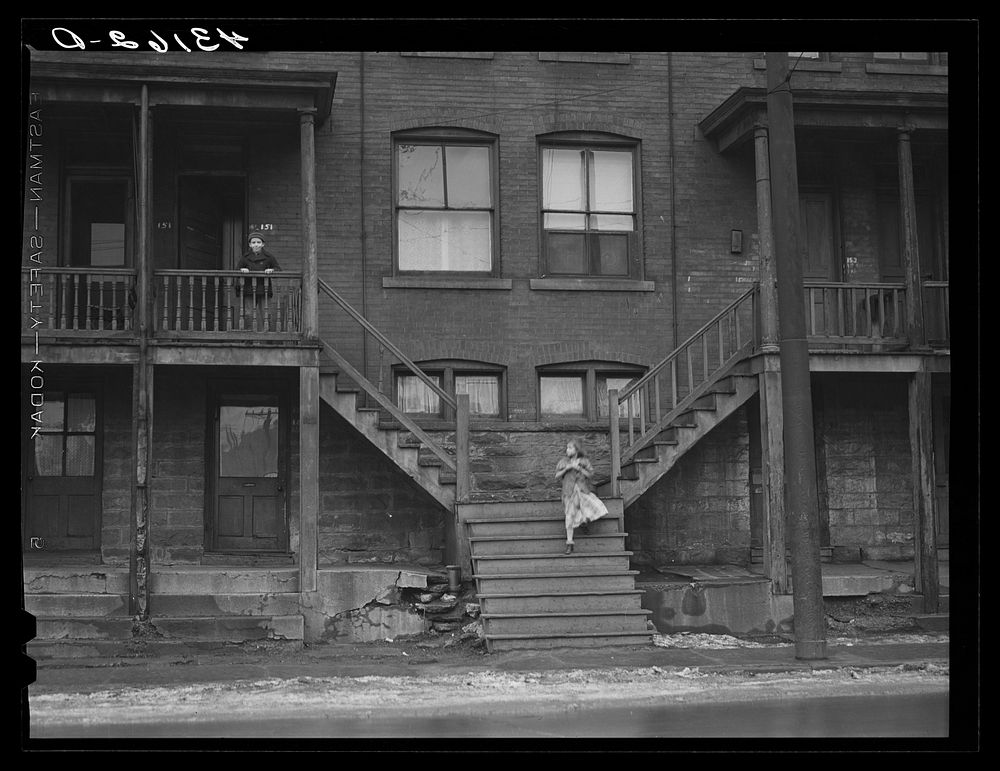 In a slum area of Pittsburgh, Pennsylvania. Sourced from the Library of Congress.