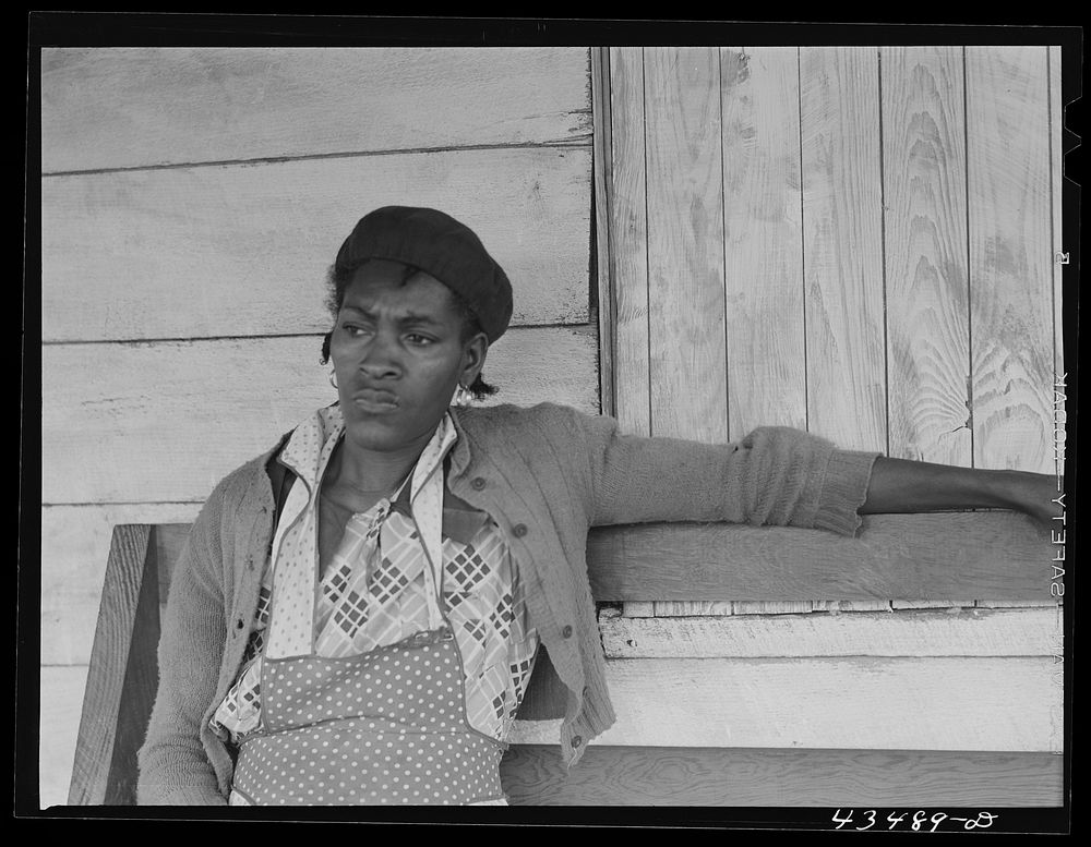 Woman whose family moved from the Santee-Cooper basin to uncleared land near Bonneau, South Carolina. Sourced from the…