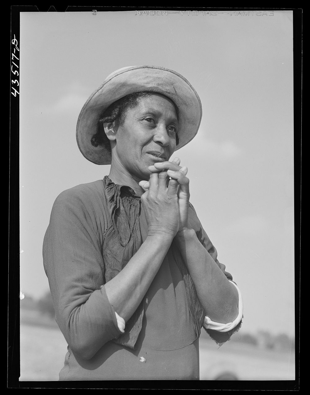 Woman who had been moved out of the Santee-Cooper basin to Orangeburg Farms, a FSA (Farm Security Administration) project in…