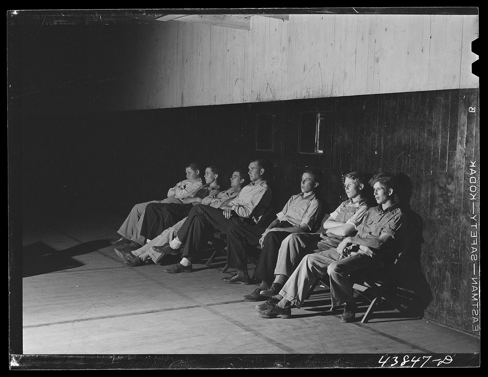 School teachers in Centralhatchee, Georgia, have organized movies in the school auditorium for those who can't get to town.…