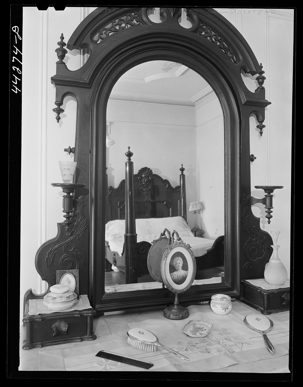 One of the bedrooms in Mr. Harold Lamb's home. He is the owner of the mill in Union Point. Union Point, Greene County…