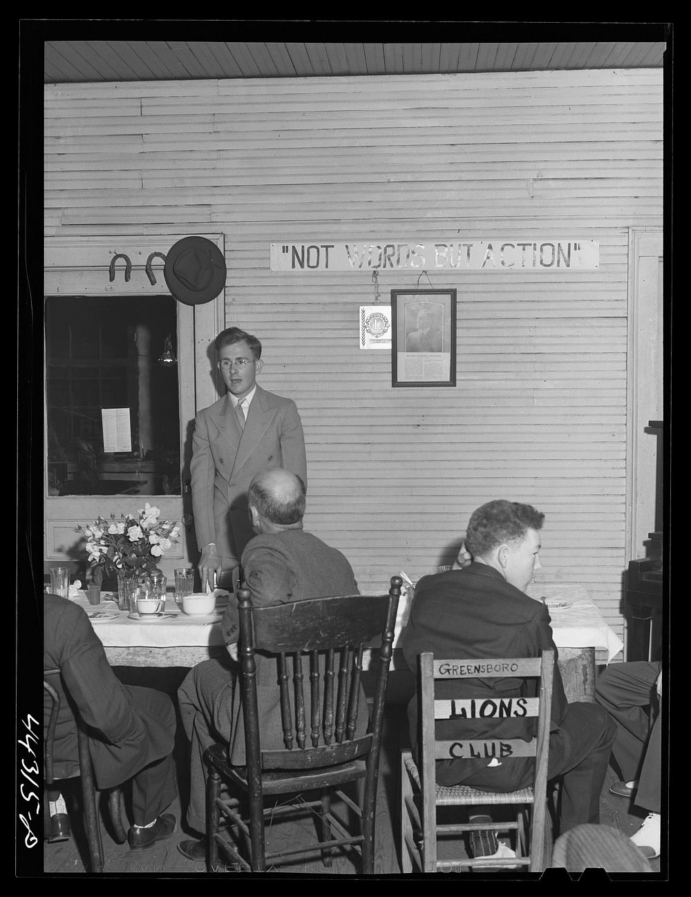 At a meeting of the Lions Club in Greensboro. Greene County, Georgia. Sourced from the Library of Congress.