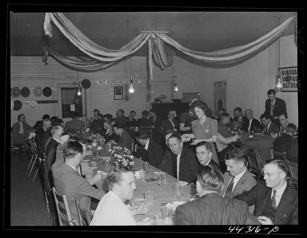 [Untitled photo, possibly related to: At a meeting of the Lions Club in Greensboro. Greene County, Georgia]. Sourced from…
