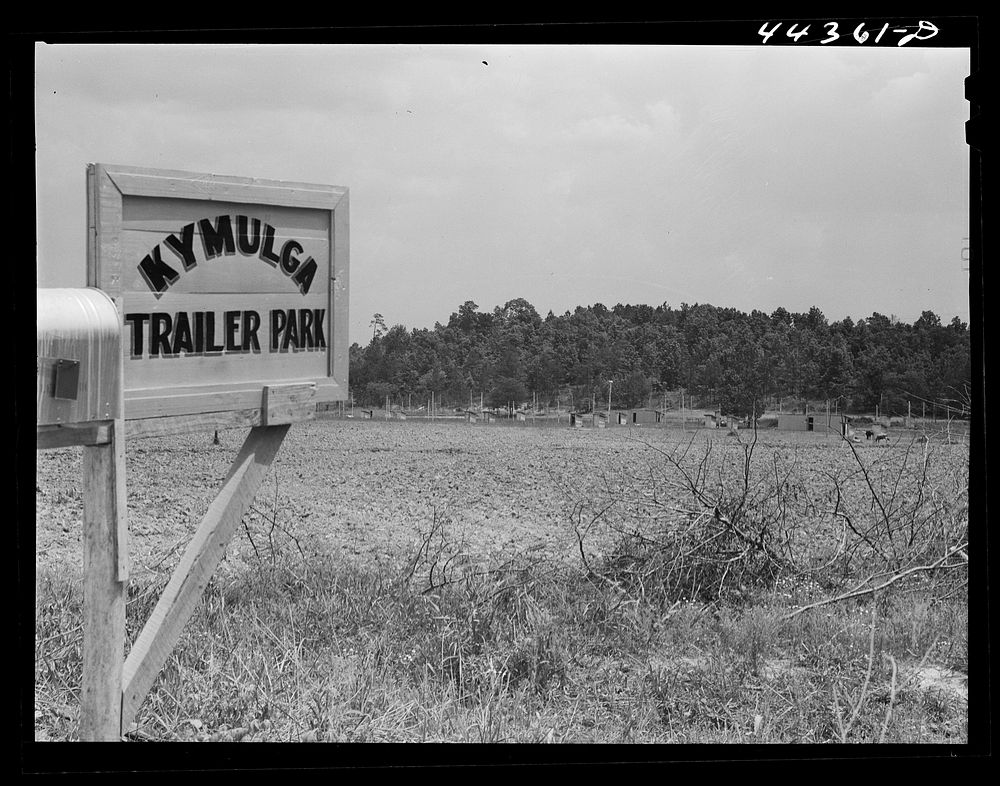 [Untitled photo, possibly related to: Kymulga trailer park built to accomodate workers as a result of the expected increase…