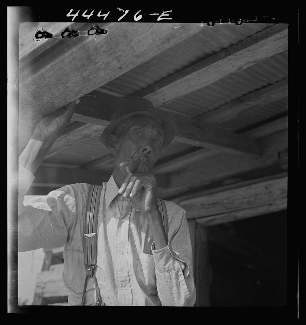 [Untitled photo, possibly related to: Old  farmer and his grandson, near Greensboro, Alabama]. Sourced from the Library of…