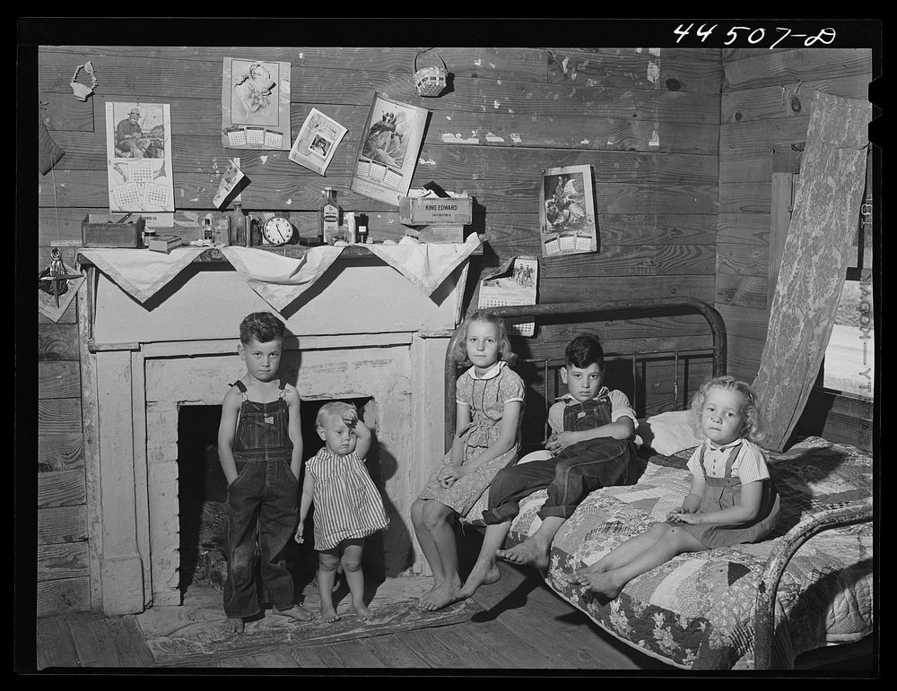 Children of a WPA (Work Projects Administration) worker's family near Siloam, Greene County, Georgia. Sourced from the…