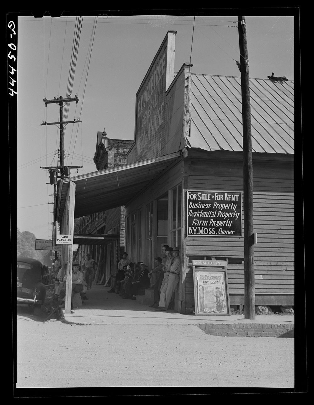 Corner on the main street of Childersburg, Alabama. Sourced from the Library of Congress.