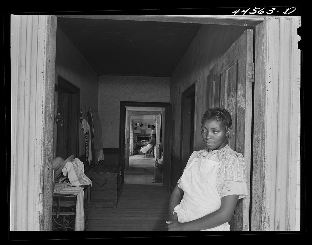 Interior of  rural house. Greene County, Georgia. Sourced from the Library of Congress.