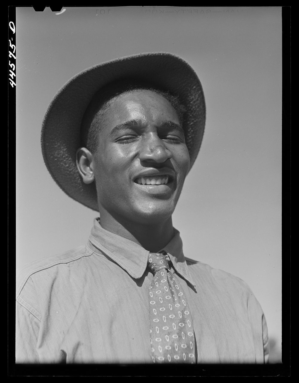 Son of Mrs. D. Saggus, FSA (Farm Security Administration) borrower. Greene County, Georgia. Sourced from the Library of…