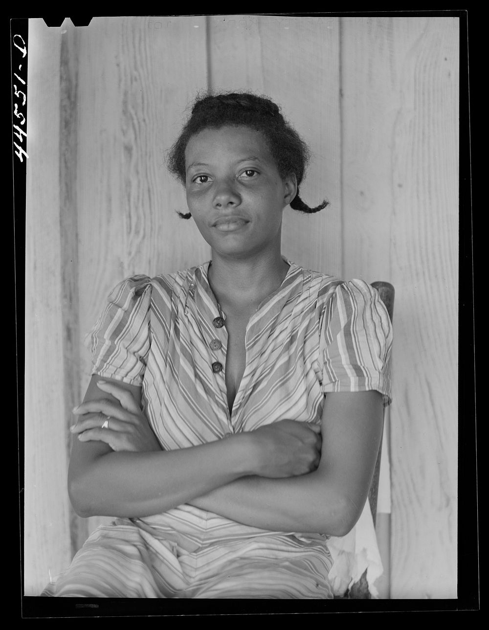 Daughter of Mr. Cicero Ward, FSA (Farm Security Administration) client. Greene County, Georgia. Sourced from the Library of…