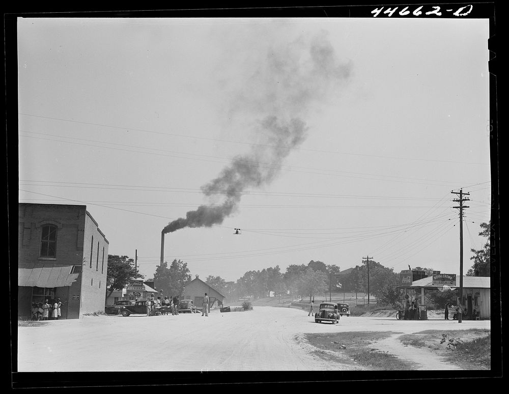 [Untitled photo, possibly related to: Main street in Woodville, Greene County, Georgia]. Sourced from the Library of…