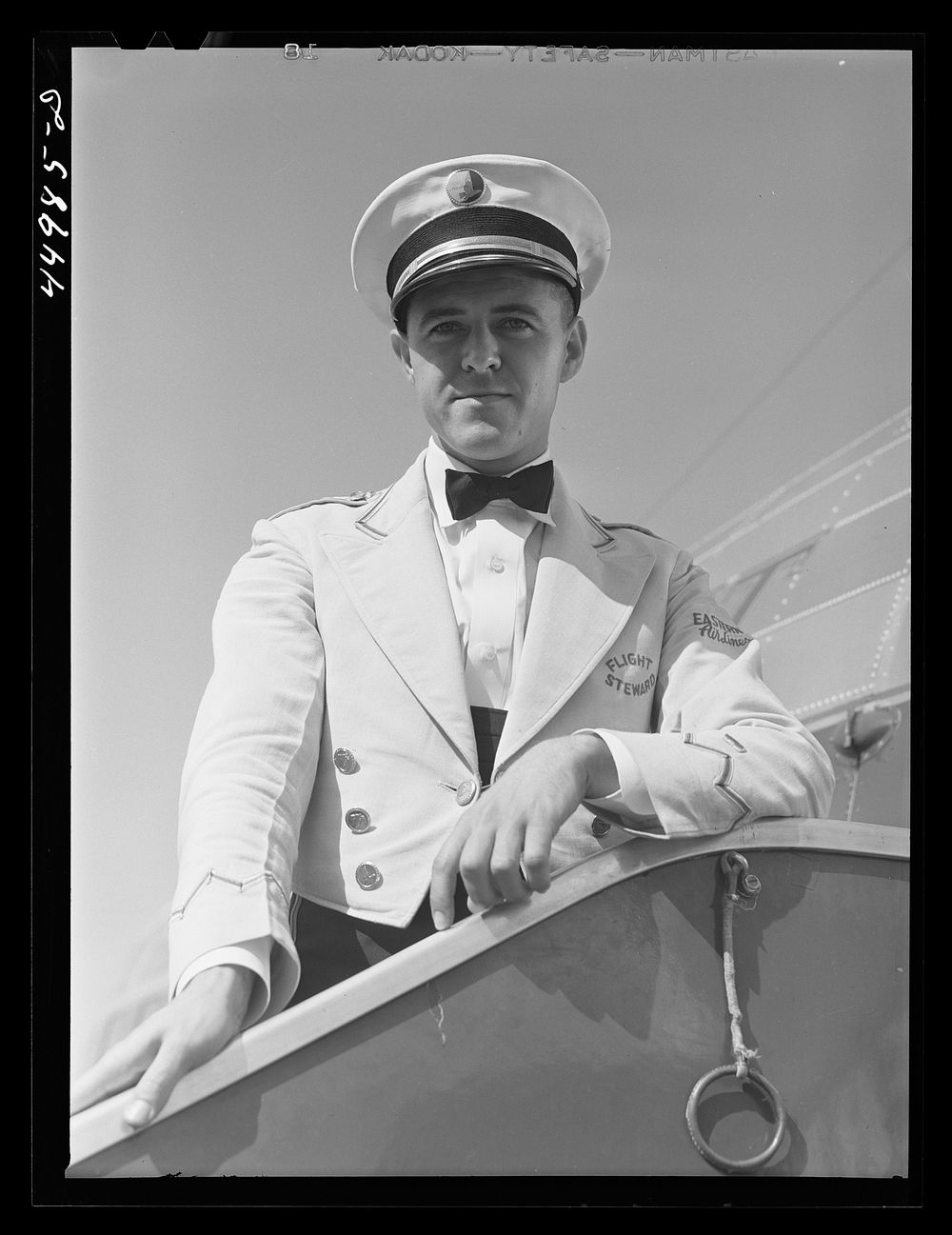 A steward. Washington D.C. municipal airport. Sourced from the Library of Congress.