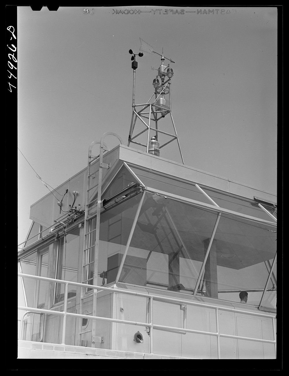 The control tower on top of the administration building. Municipal airport, Washington, D.C.. Sourced from the Library of…