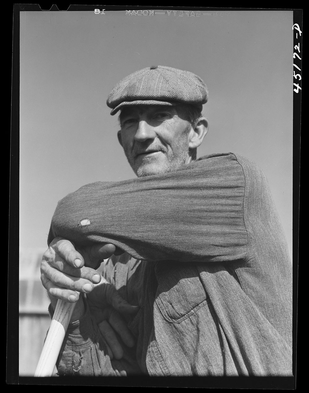 Mr. Bert Brown, dairy farmer and FSA (Farm Security Administration) client. Townsend, Vermont. Sourced from the Library of…