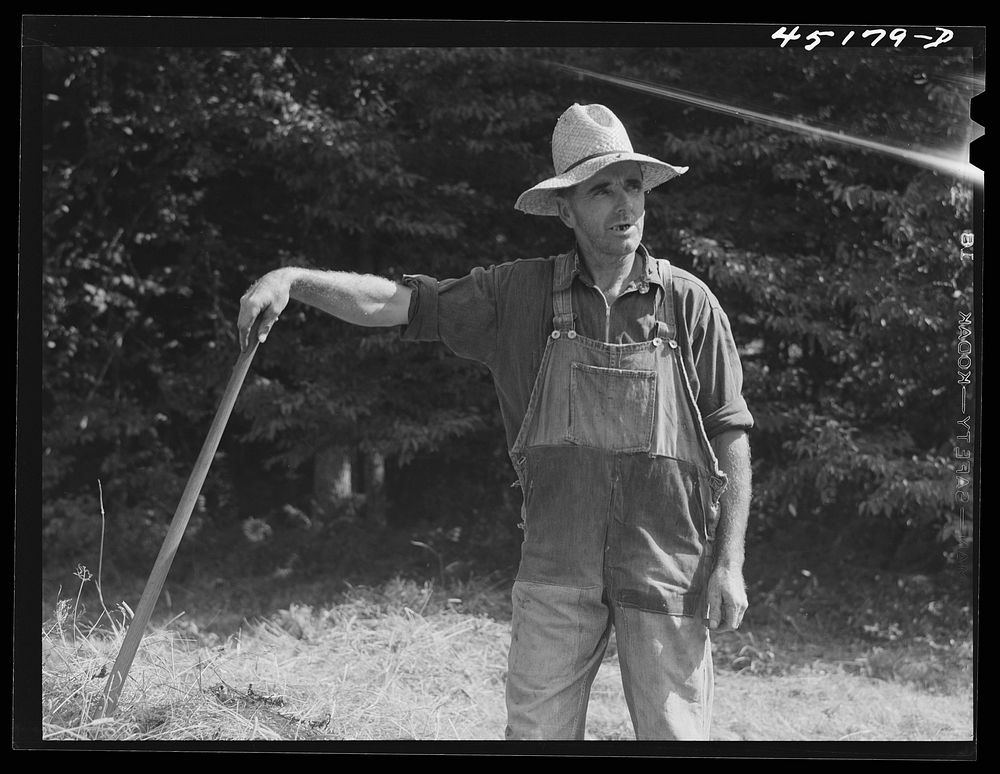 [Untitled photo, possibly related to: Mr. Silas Butson, FSA (Farm Security Administration) client near Athens, Vermont].…