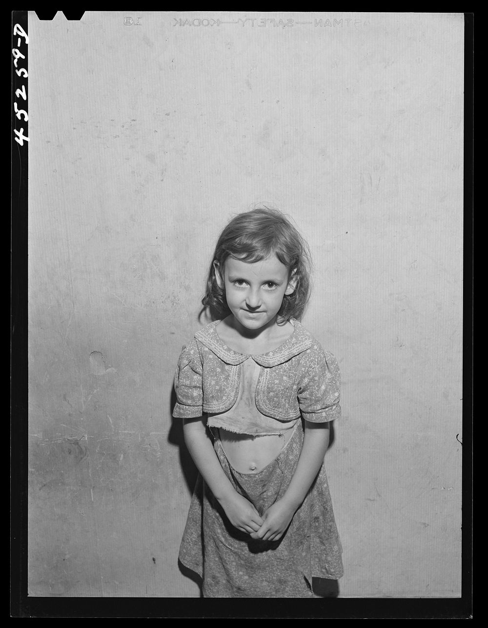 [Untitled photo, possibly related to: Child of Albert Lynch, FSA (Farm Security Administration) client near Dummerston…
