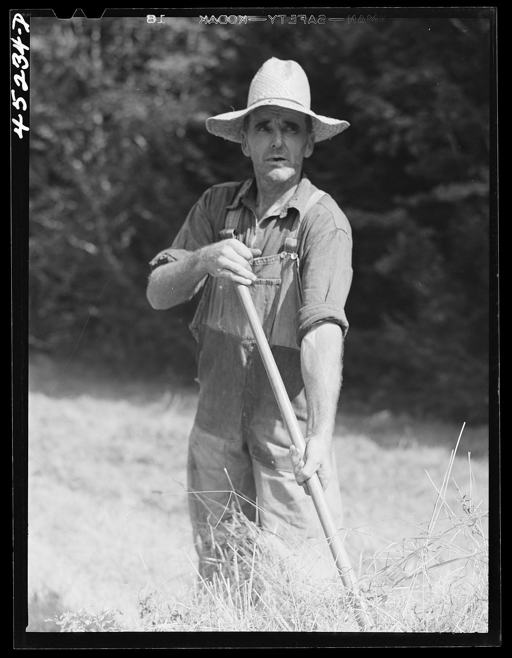Mr. Silas Butson, FSA (Farm Security Administration) client near Athens, Vermont. Sourced from the Library of Congress.
