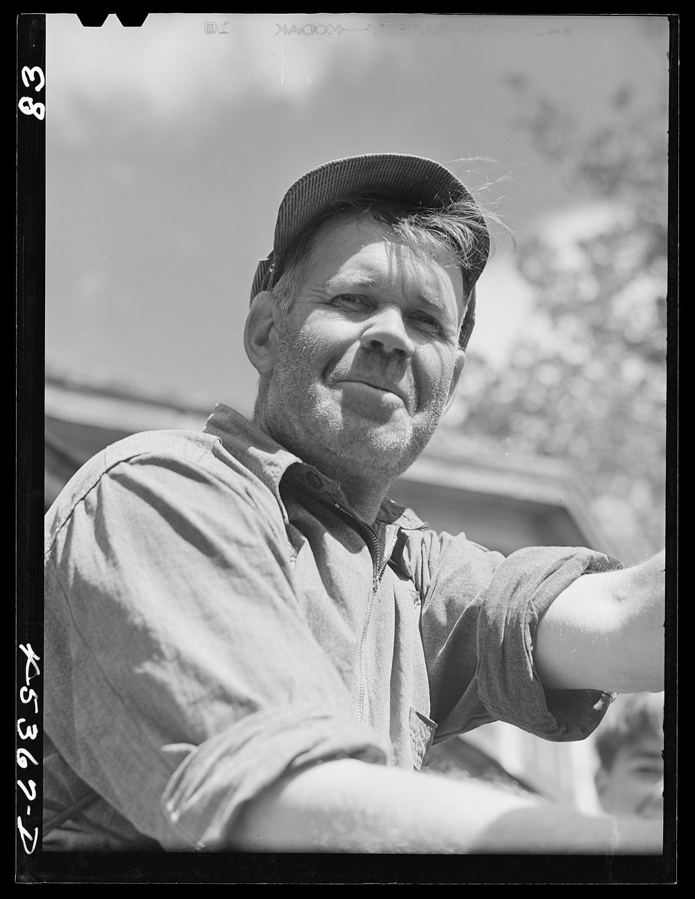 Almond Drake, a farmer in the Pine Camp expansion area who must move out. Near Leraysville, New York. Sourced from the…