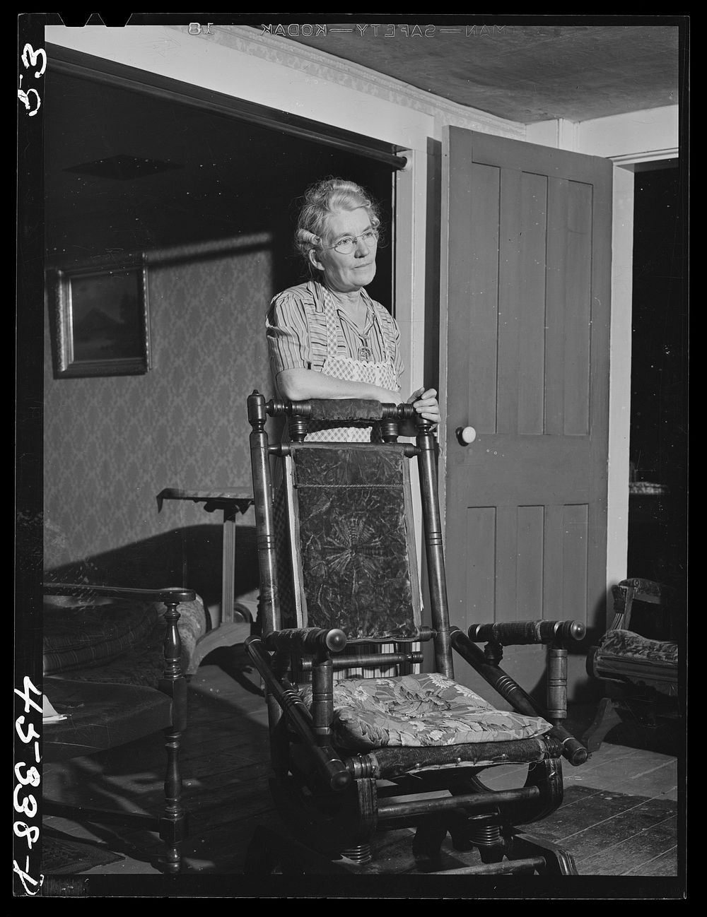 Miss Elinor Adderly, school teacher in one of the twenty-four school houses in the Pine Camp expansion area. She will loose…