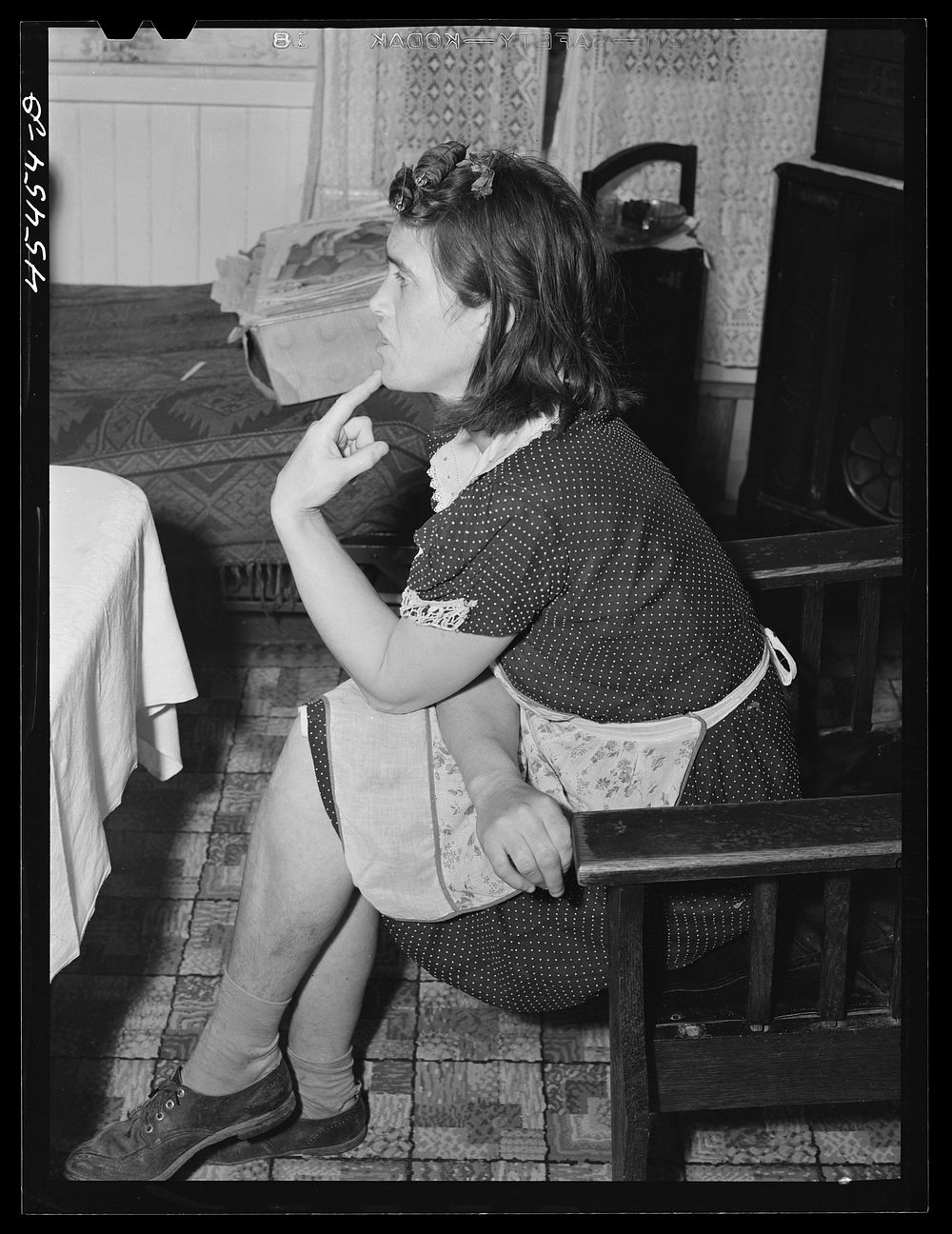 A dairy farmer's wife near Fair Haven, Vermont. Sourced from the Library of Congress.