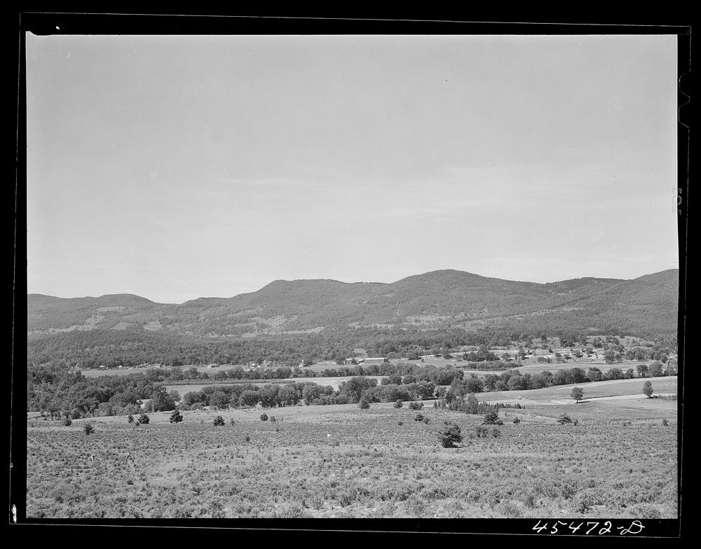 Landscape near Brandon, Vermont. Sourced from the Library of Congress.
