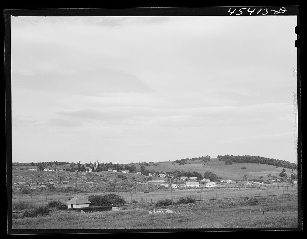 The town of West Rutland, Vermont. Sourced from the Library of Congress.
