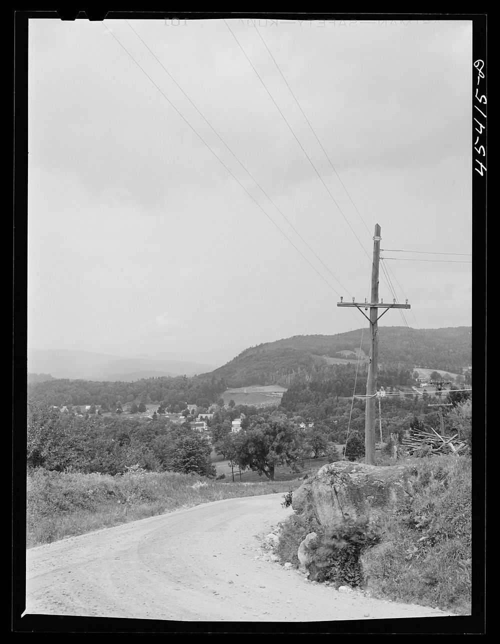 [Untitled photo, possibly related to: A rain coming over the town of Ludlow, Vermont]. Sourced from the Library of Congress.