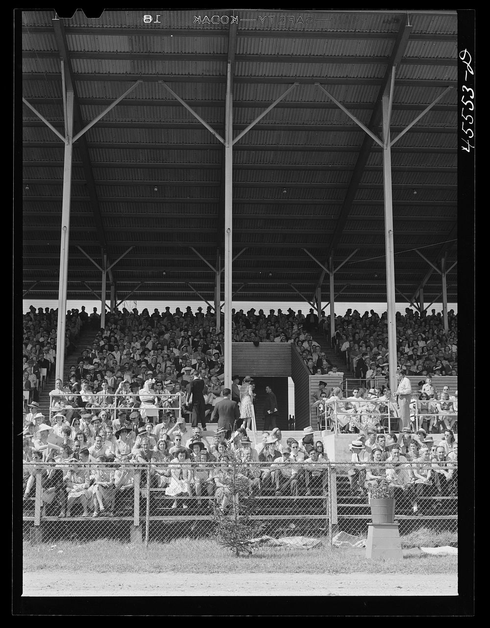 View of the grandstand at the Rutland Fair. Vermont. Sourced from the Library of Congress.