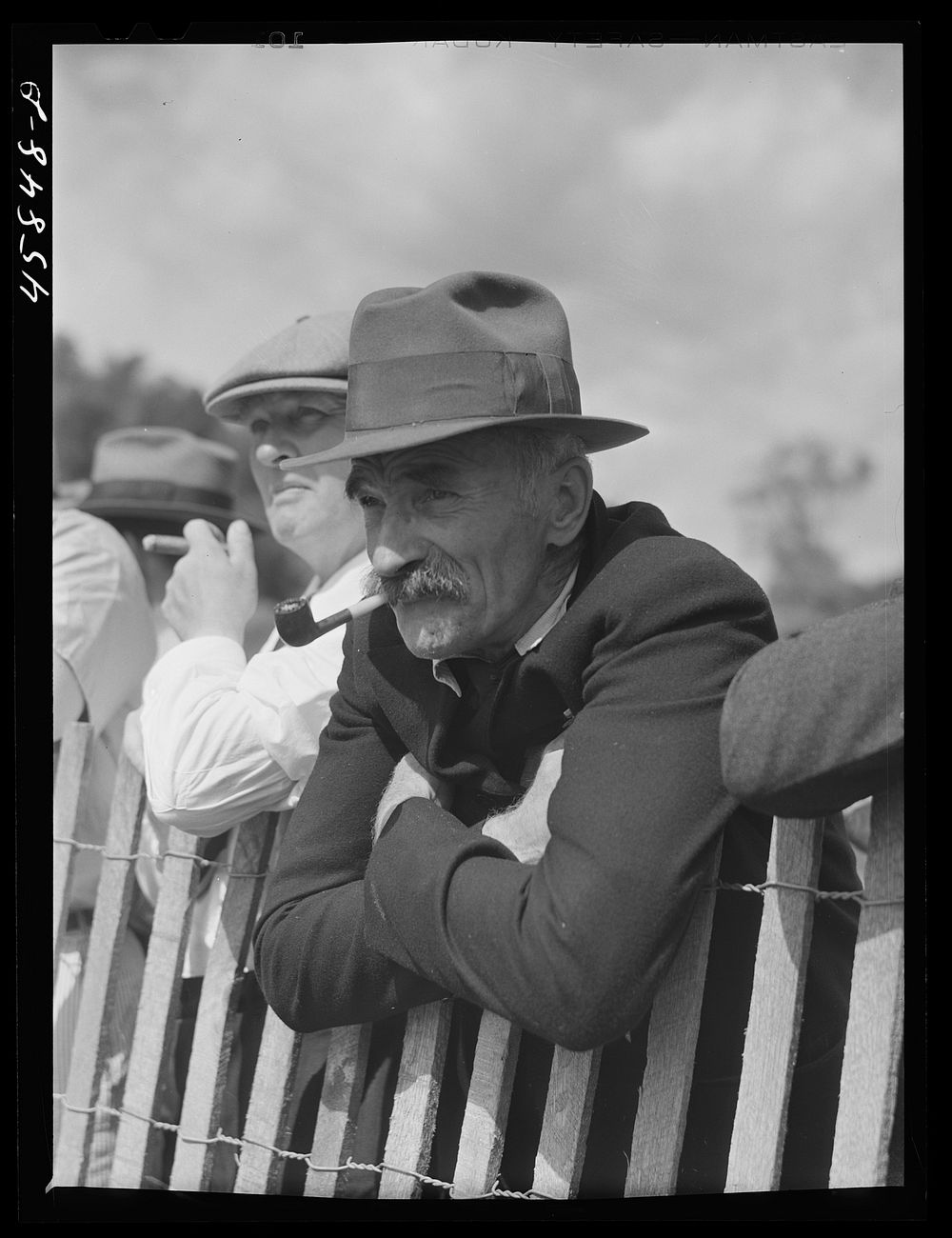 Spectator at the parade. World's Fair in Tunbridge, Vermont. Sourced from the Library of Congress.