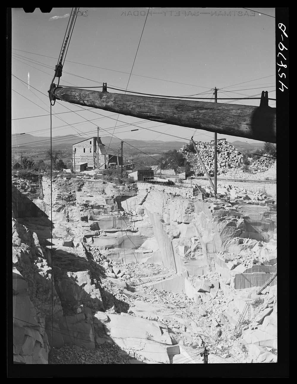 [Untitled photo, possibly related to: At the Wells-Lemson granite quarry near Barre, Vermont]. Sourced from the Library of…