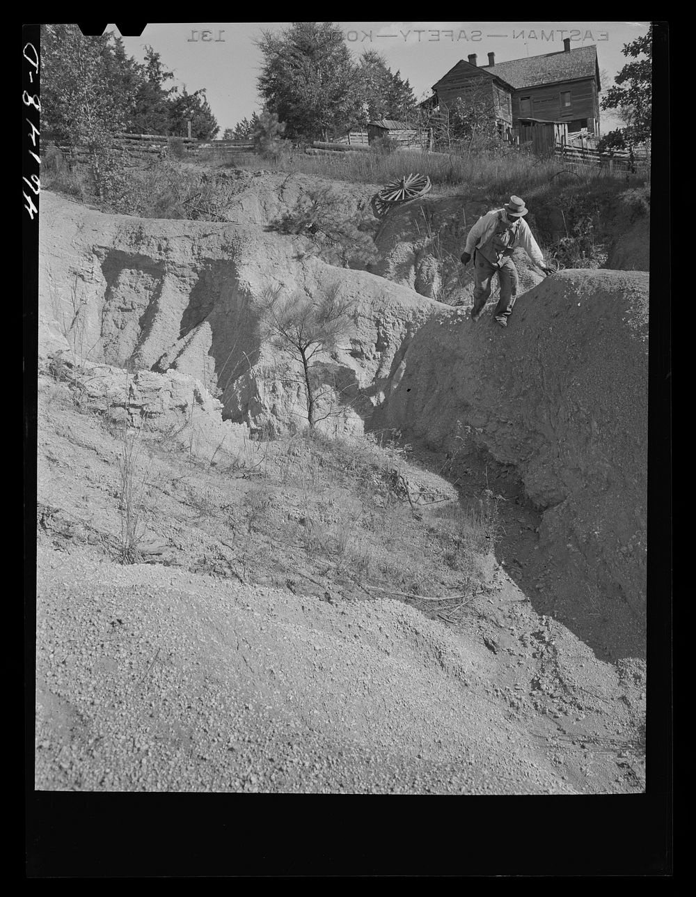 Greene County, Georgia. Severe gully erosion on a farm in northwestern. Sourced from the Library of Congress.
