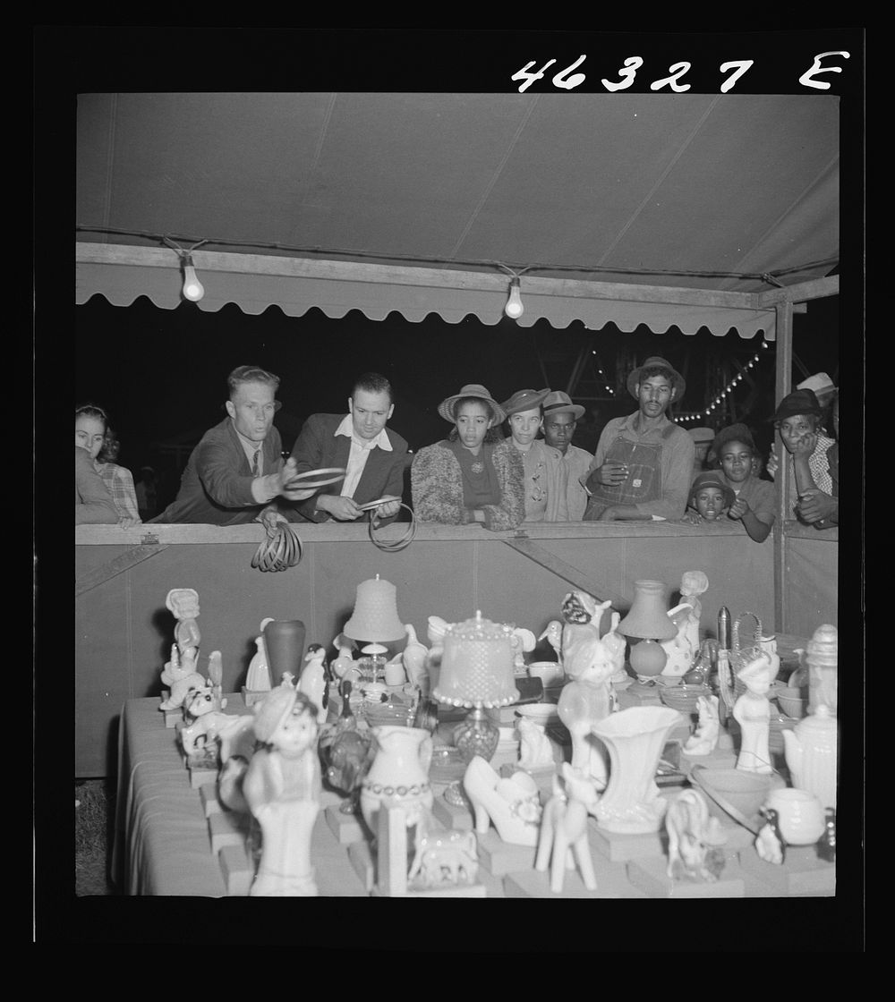 Greensboro, Georgia. The Greene County fair in the evening. Sourced from the Library of Congress.