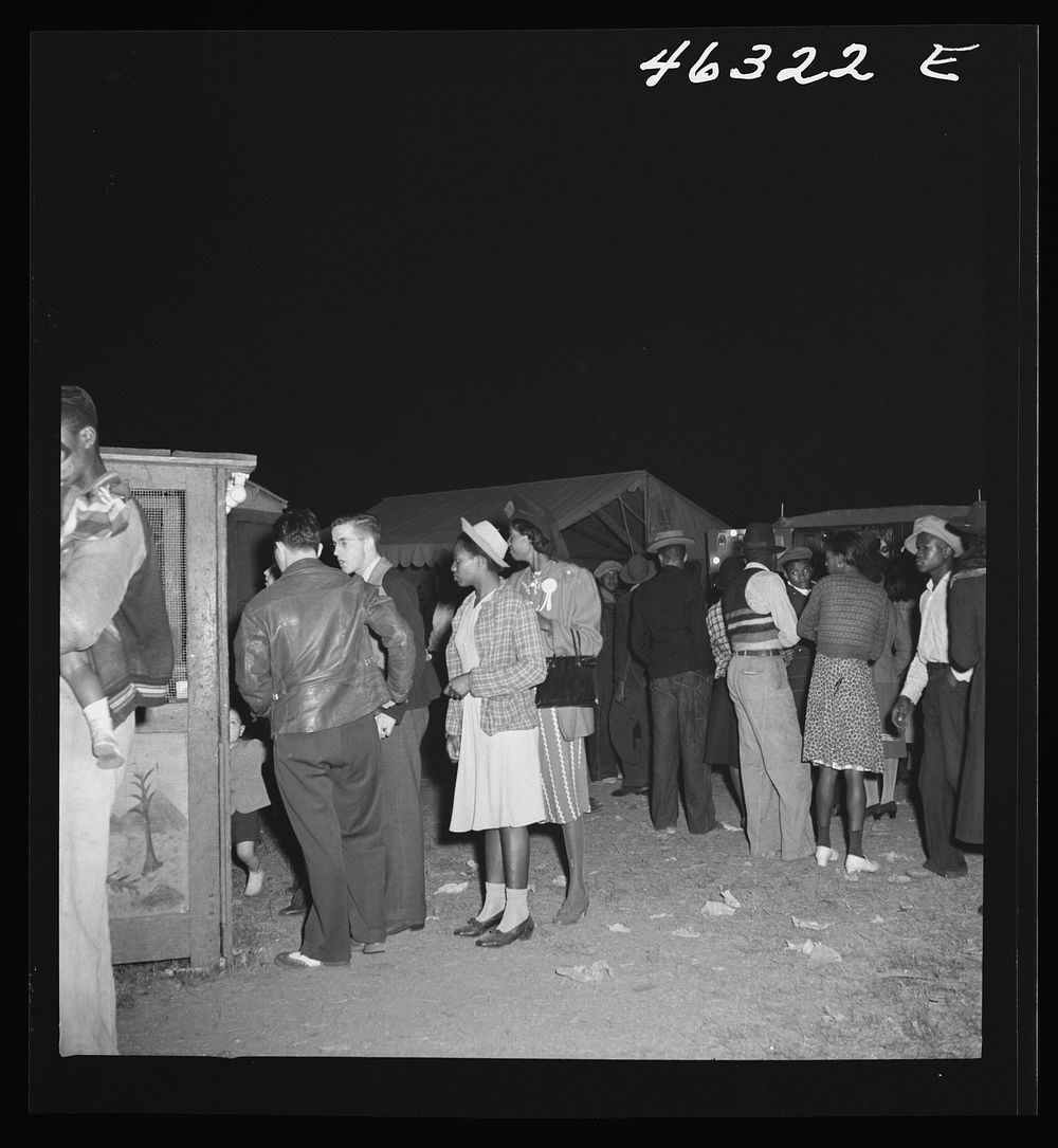 Greensboro, Georgia. The Greene County fair in the evening. Sourced from the Library of Congress.