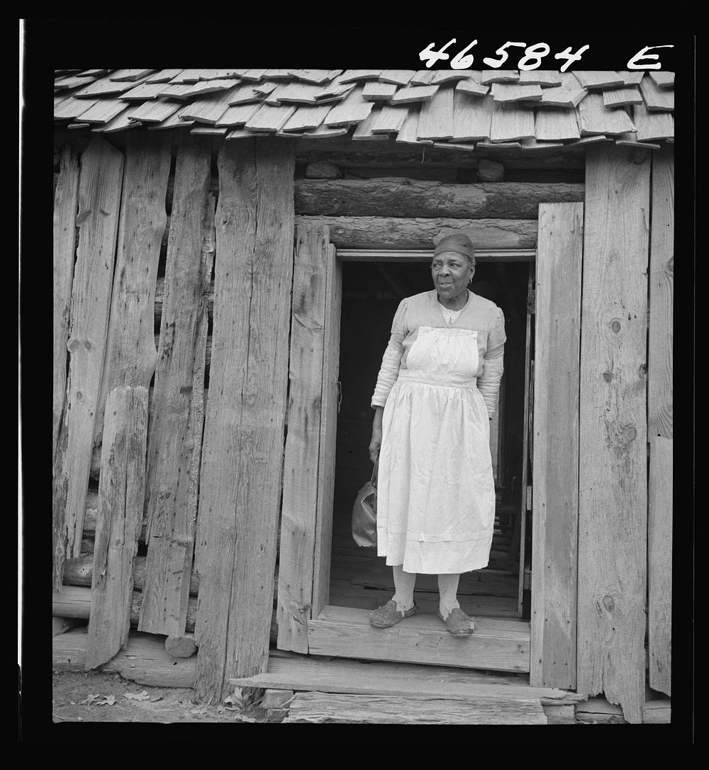[Untitled photo, possibly related to: Midwife going out on a call near Siloam, Greene County, Georgia]. Sourced from the…