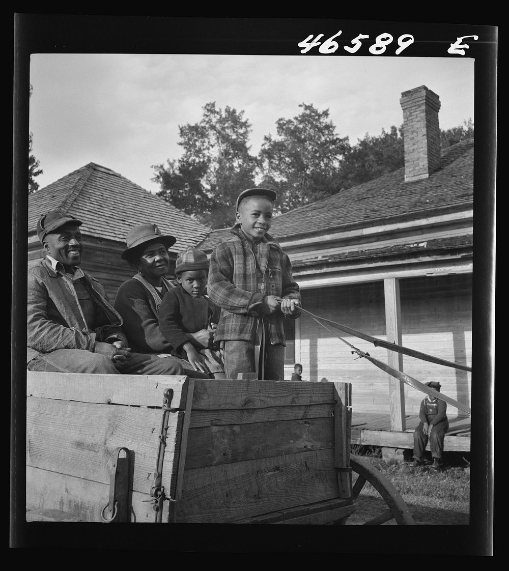 [Untitled photo, possibly related to: Boyd Jones driving into Greensboro for Saturday afternoon. Greene County, Georgia].…