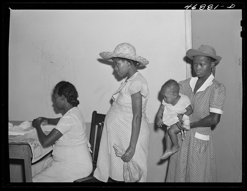 Frederiksted, Saint Croix Island, Virgin Islands (vicinity). At the health clinic. Sourced from the Library of Congress.