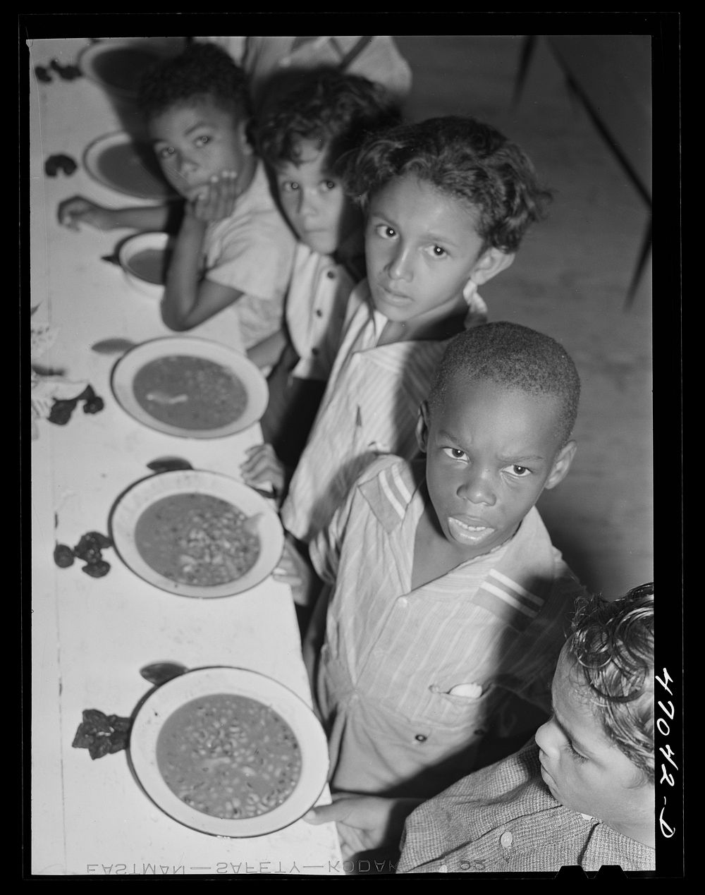 [Untitled photo, possibly related to: Christiansted, Saint Croix Island, Virgin Islands (vicinity). Hot lunches being served…