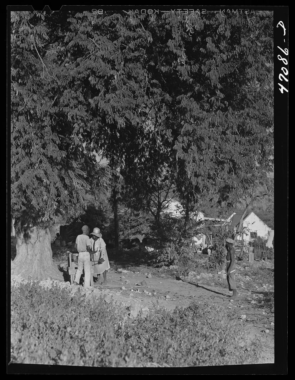 Bethlehem, Saint Croix Island, Virgin Islands (vicinity). Sharpening a machete in a small village. Sourced from the Library…