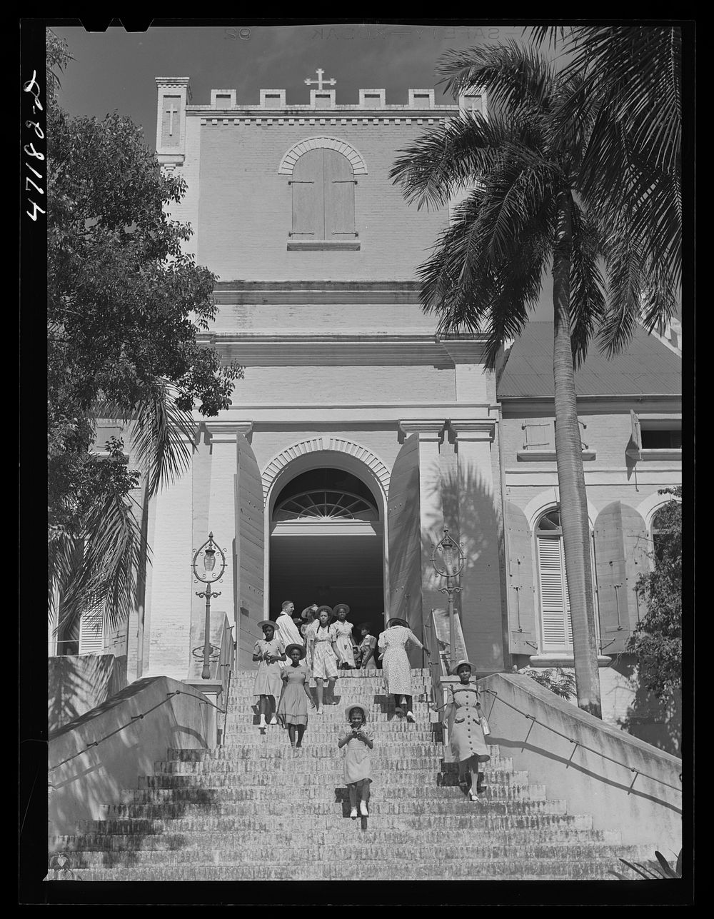 [Untitled photo, possibly related to: Charlotte Amalie, Saint Thomas Island, Virgin Islands. After a morning church service…