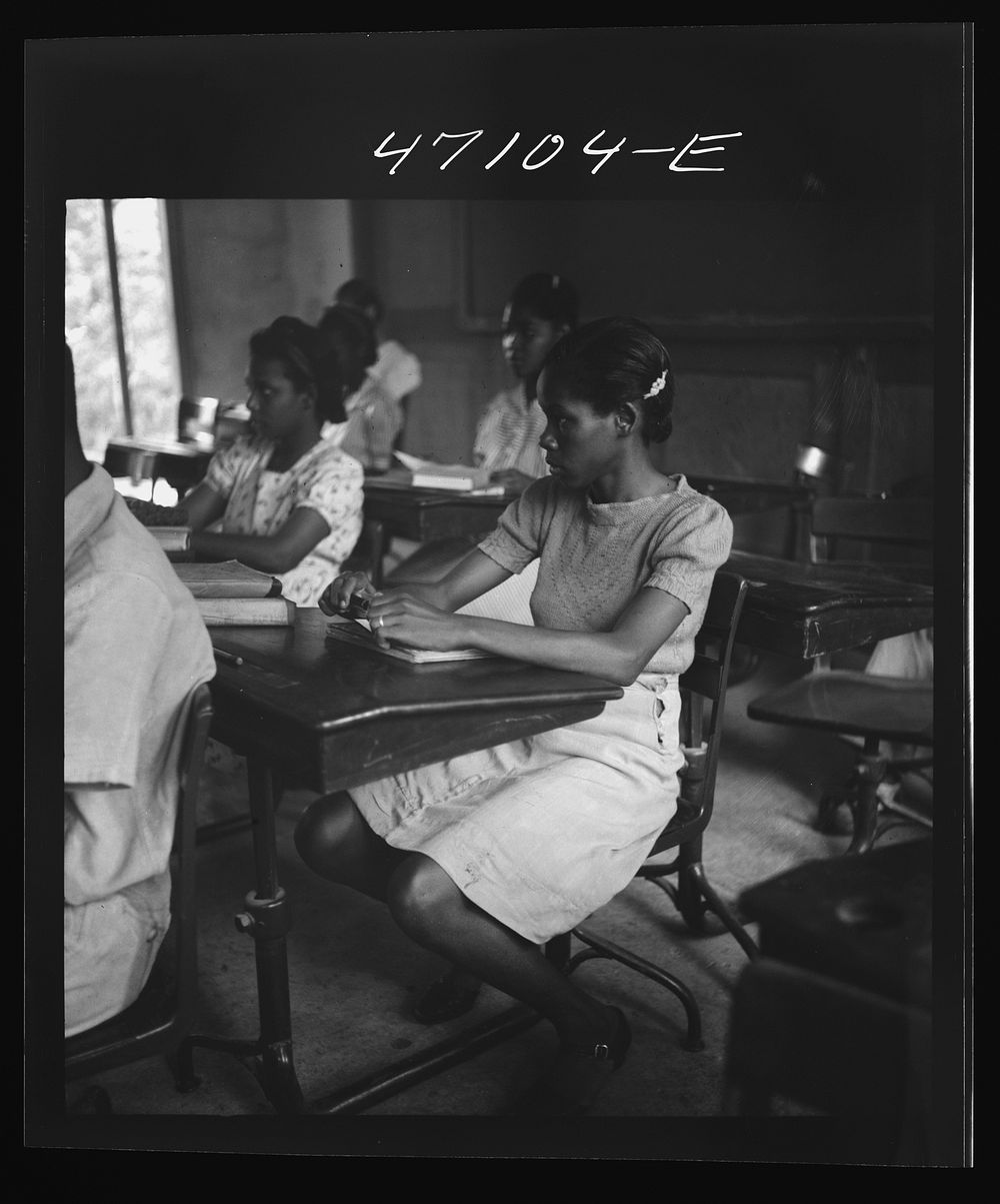 Christiansted, Saint Croix Island, Virgin Islands. In one of the classrooms of the Christiansted high school. Sourced from…