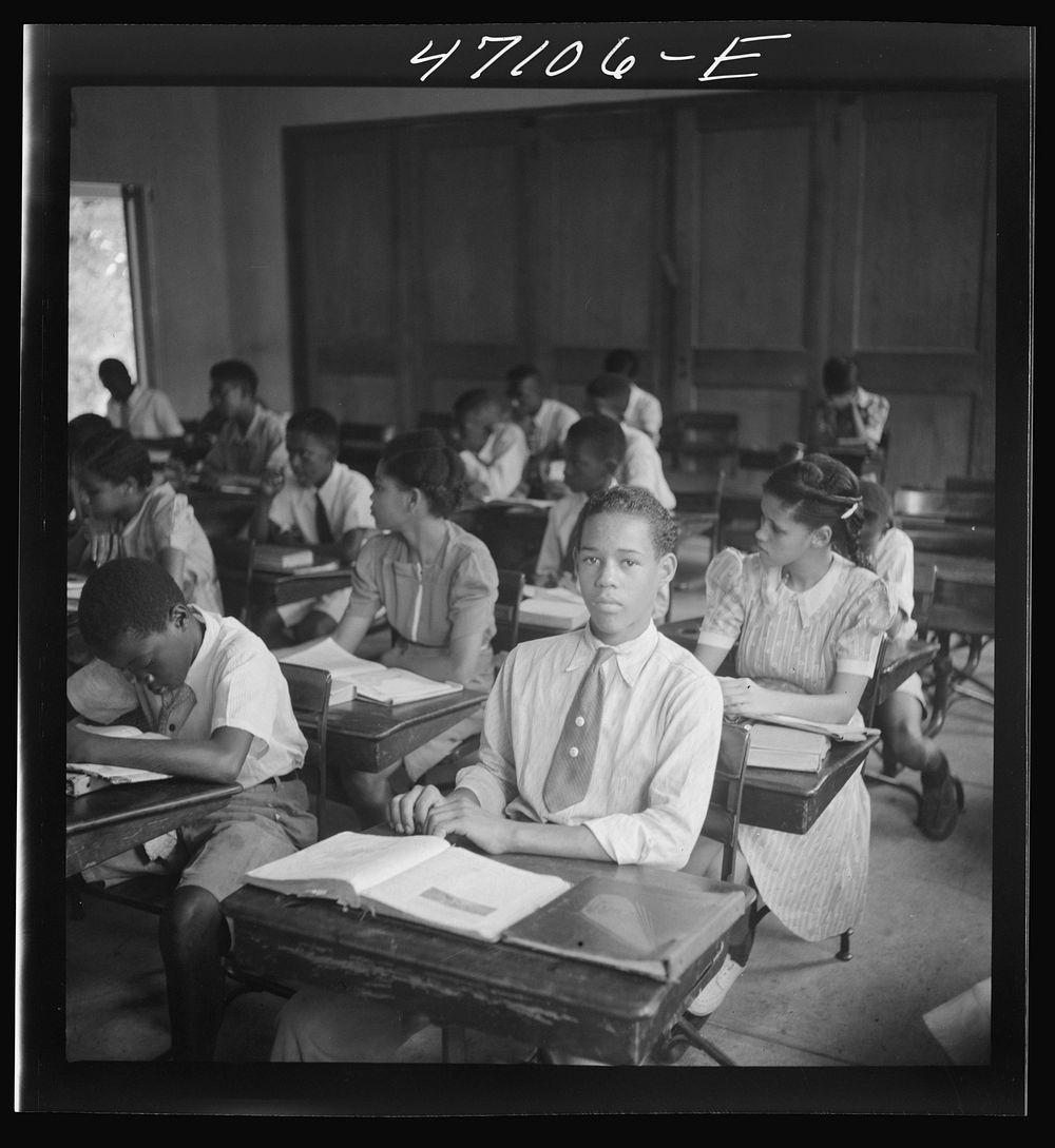 Christiansted, Saint Croix Island, Virgin Islands. In one of the classrooms of the Christiansted high school. Sourced from…