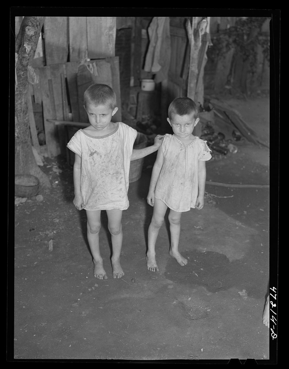French village, a small settlement on Saint Thomas Island, Virgin Islands. Children of French fishermen, who live in French…