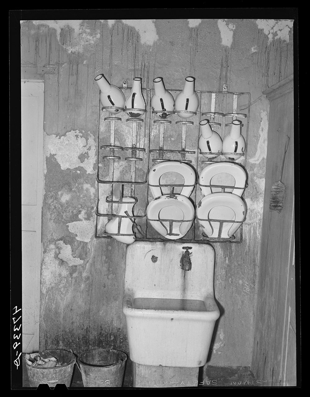 Charlotte Amalie, Saint Thomas Island, Virgin Islands. One of the toilets of the women's ward in the Charlotte Amalie…